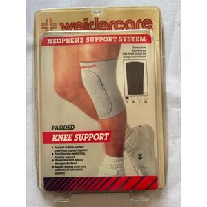NIB Weidercare Neoprene Padded Knee Support SMALL 13-14”Reversible BLK/Gray